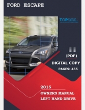FORD ESCAPE 2015 OWNERS MANUAL